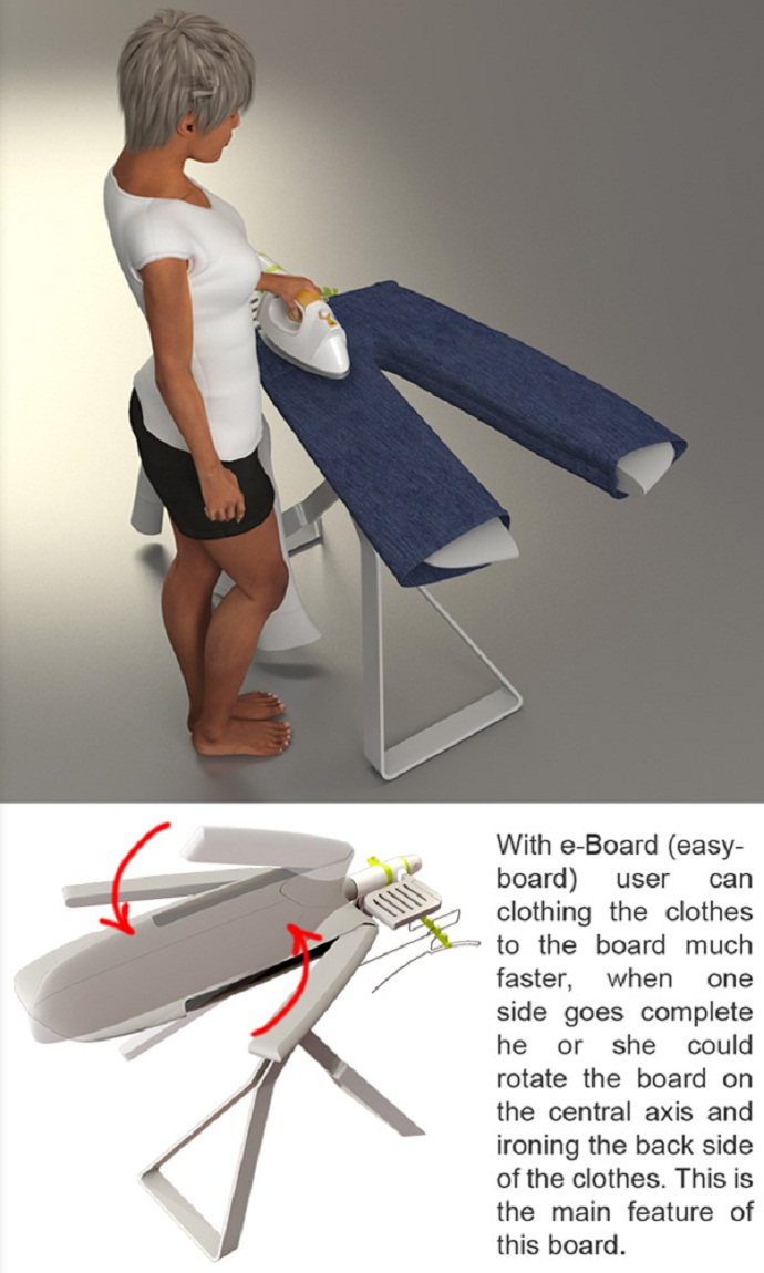 E Board – A Very Useful Ironing Board