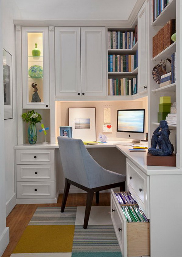 Perfect Office Decor For Small Spaces With Cozy Design