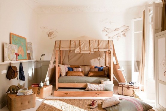 Wonderful Calm Shades Design For Kid’s Room 