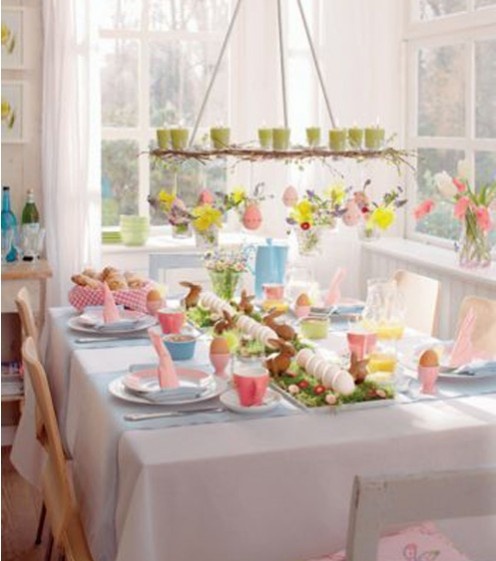 28 Easy DIY Tablescapes for Easter