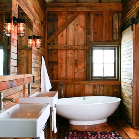 46 Bathroom Interior Designs Made In Rustic Barns