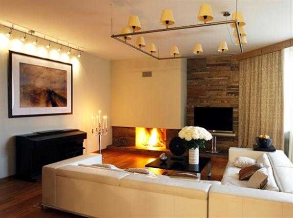 Living Room Lighting With Lamps