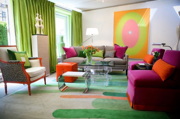 20 Gorgeous Colorful Living Room Design Ideas