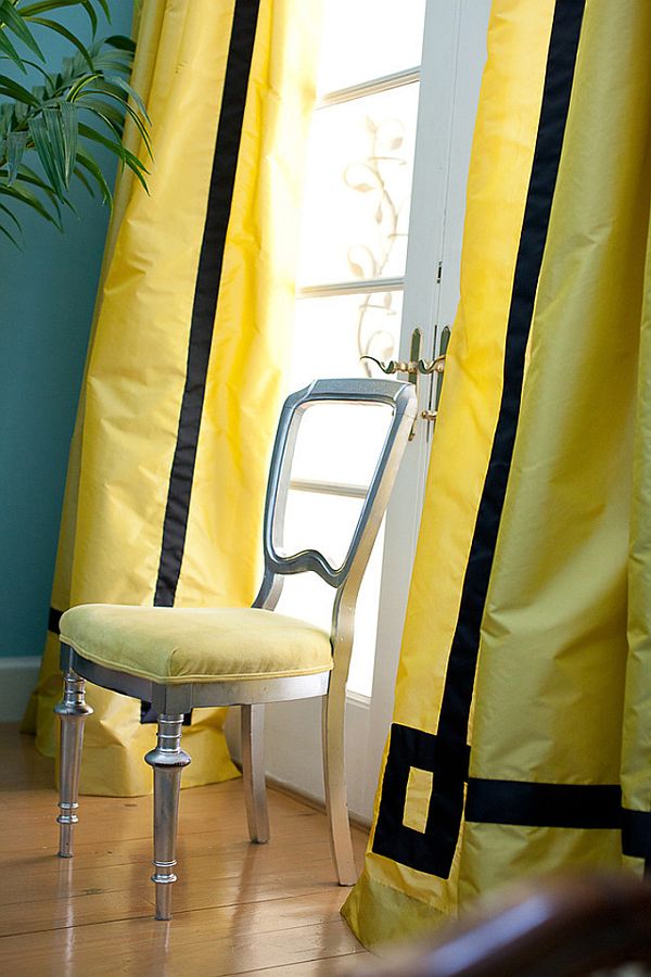 20 Chic Interior Designs With Yellow Curtains