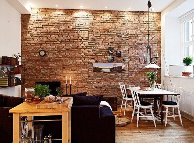 30 Amazing Apartments with Brick Walls 
