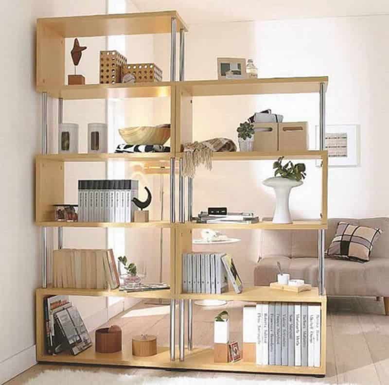 20 Great Ideas for Partition with Shelves