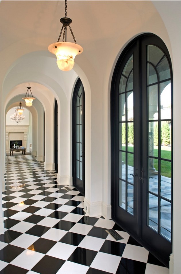 25 Classy and Elegant Black & White Floors