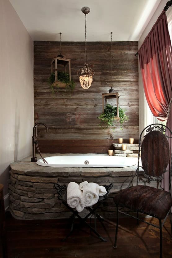23 Fantastic Rustic Bathroom Design Ideas