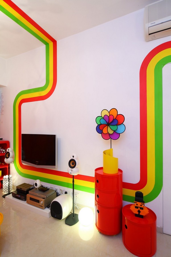 The Rainbow House Delightful Masterpiece Designed by Moderne