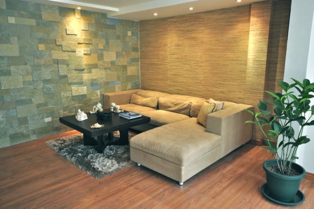 living textured walls asian rooms contemporary space inspired sleek saving texture comfortable designs modern decoist source salon