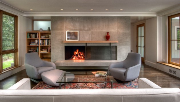 living japanese modern asian farmhouse inspired gilman fireplace weston rooms comfortable screen source sleek mantel boston