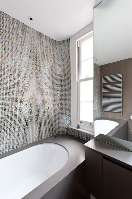 charming glass mosaic tiles design ideas for adorable bathroom