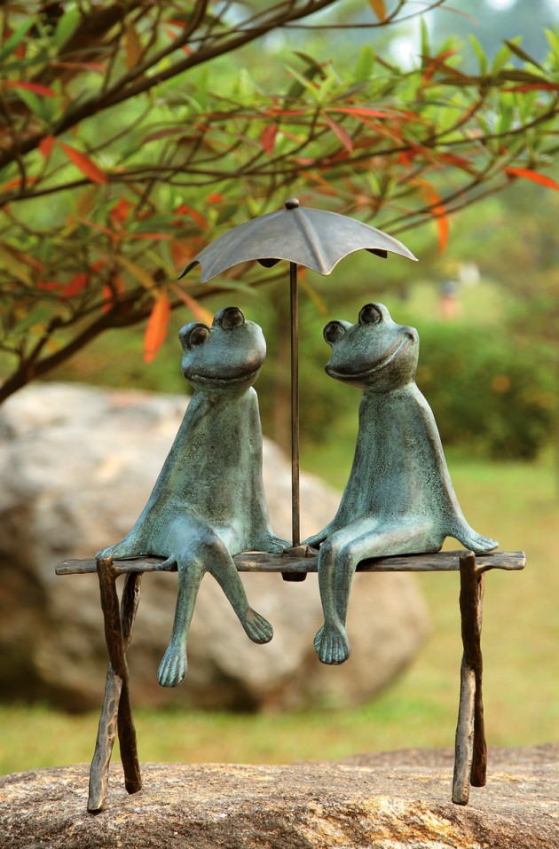 garden frog animal statues funny statue sculpture cute outdoor lovers decor decorations figurines sculptures entertaining spring sense reflects different spi