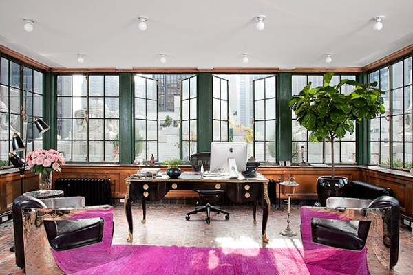 24 Fancy & Fabulous Feminine Office Design Ideas
