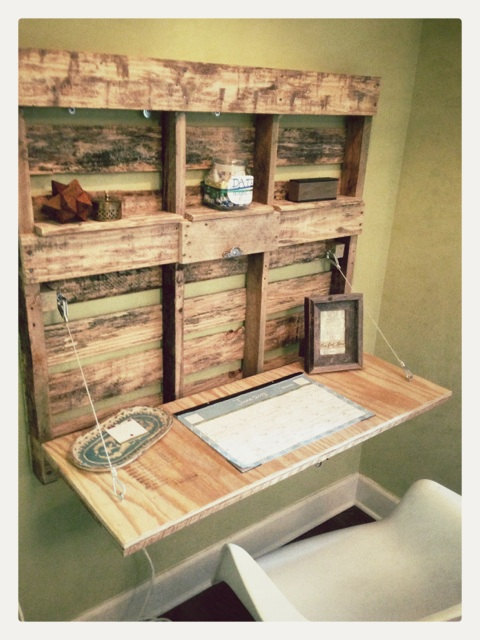 Wood Pallet Desk Ideas
