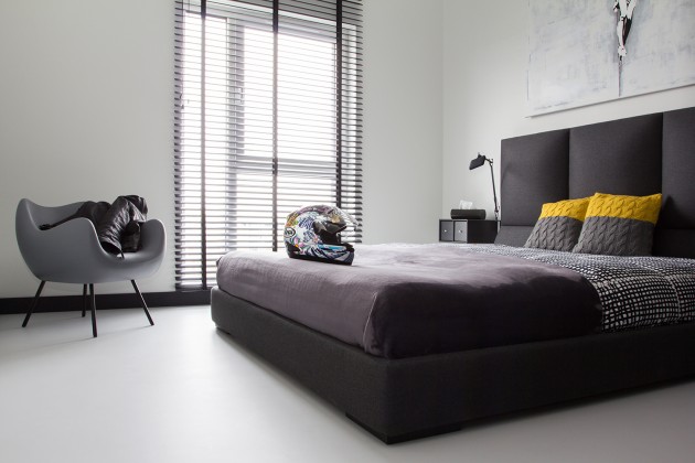 CC /  CONCRETE CONCEPT Masculine Apartment by KASIA ORWAT Home Design