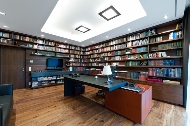 library office designs modern books lovers fantastic interior contemporary inside homedit sitting inspiration area via trends