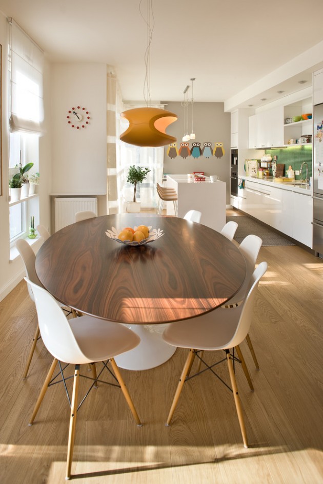 dining room contemporary designs end apartment modern european table oval mid century chairs