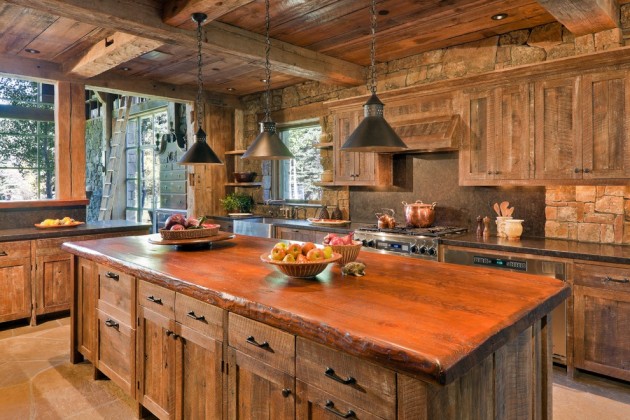 signs For Rustic &  15 Your Cabin Cozy Designs Kitchen Warm rustic kitchen