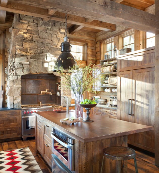 15 Warm amp; Cozy Rustic Kitchen Designs For Your Cabin