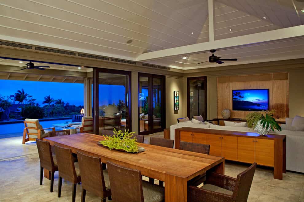 15 Exotic Tropical Dining Room Designs To Enjoy The View While Eating