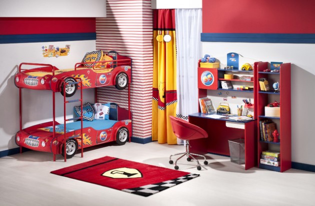15 super cool car themed child's bedroom designs