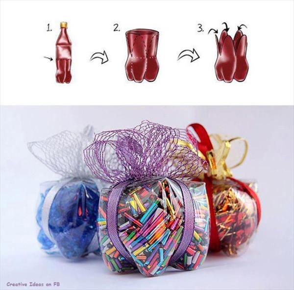 #20 Transform Simple Plastic Bottles Into Creative Sweet Gifts