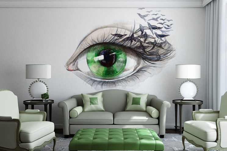 wall mural living room