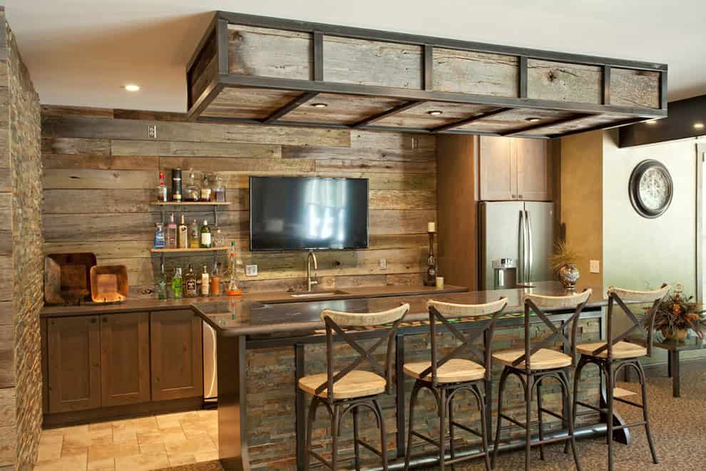 16 AweInspiring Rustic Home Bars For An Party