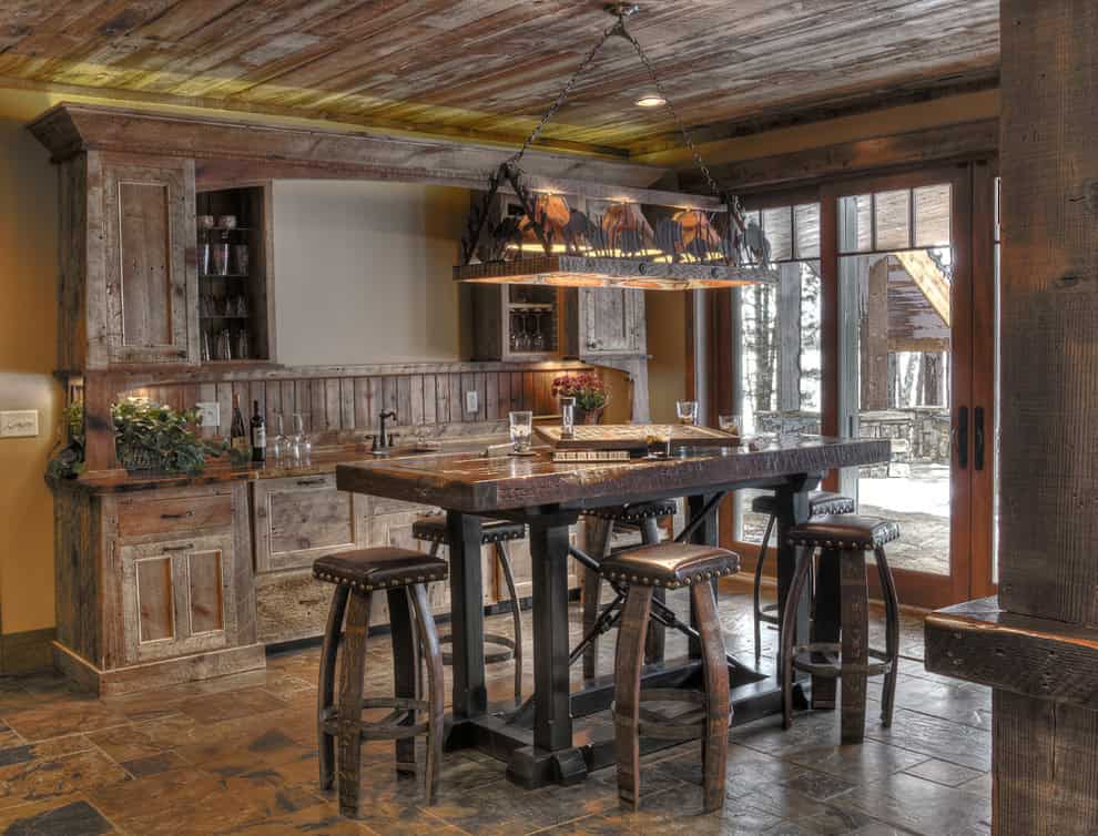 16 AweInspiring Rustic Home Bars For An Party