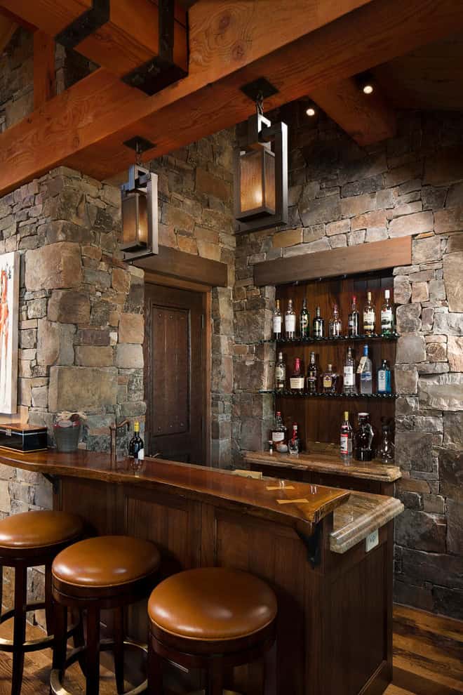 16 AweInspiring Rustic Home Bars For An Party