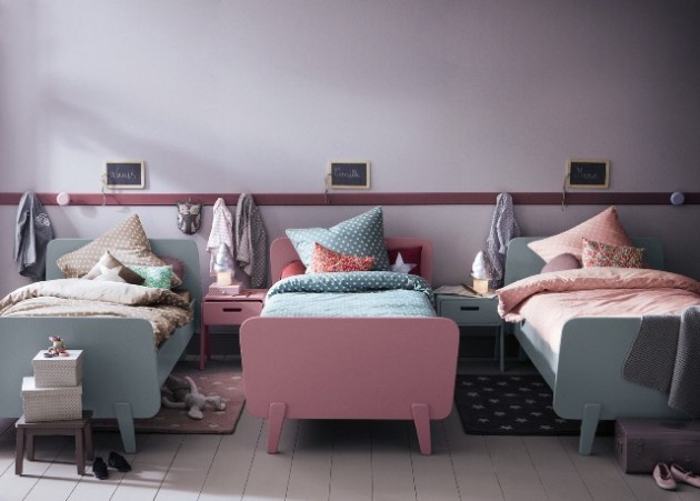 20 efficent solutions for decorating triplet bedroom