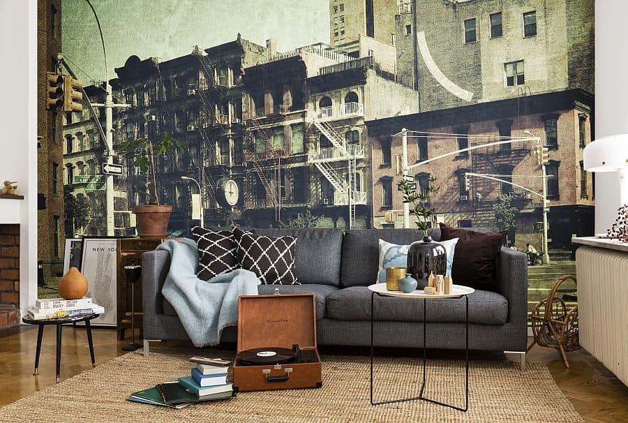 15 Refreshing Wall Mural Ideas For Your Living Room