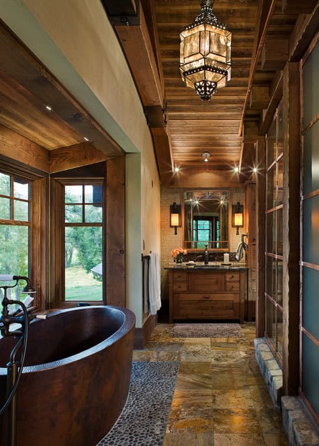 15 Outstanding Rustic Bathroom Designs That You&#039;re Going To Love