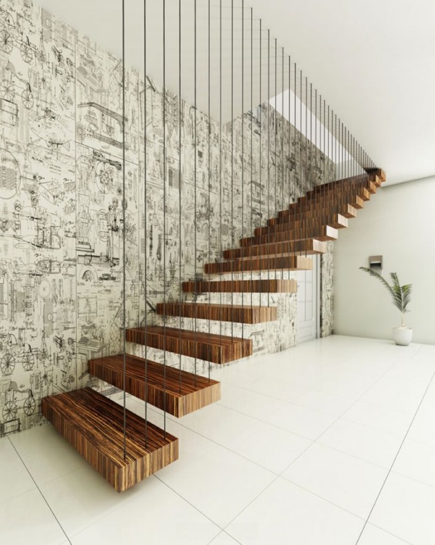 Dramatic Staircase As Decoration In Your Home