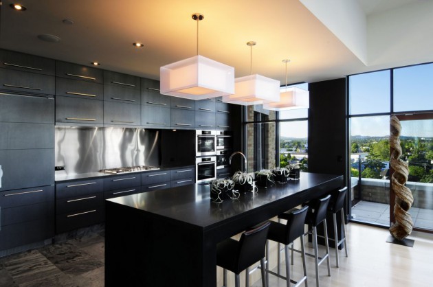 kitchen penthouse imposant steal certainly source luxury modern dark apartment kitchens