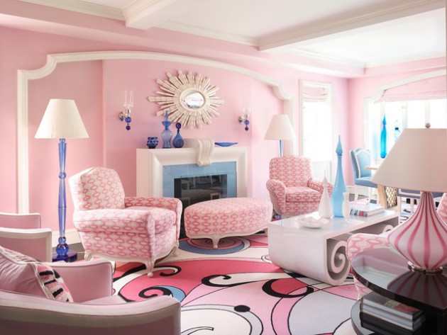 17 Pink Living Room Designs For Cheerful Atmosphere