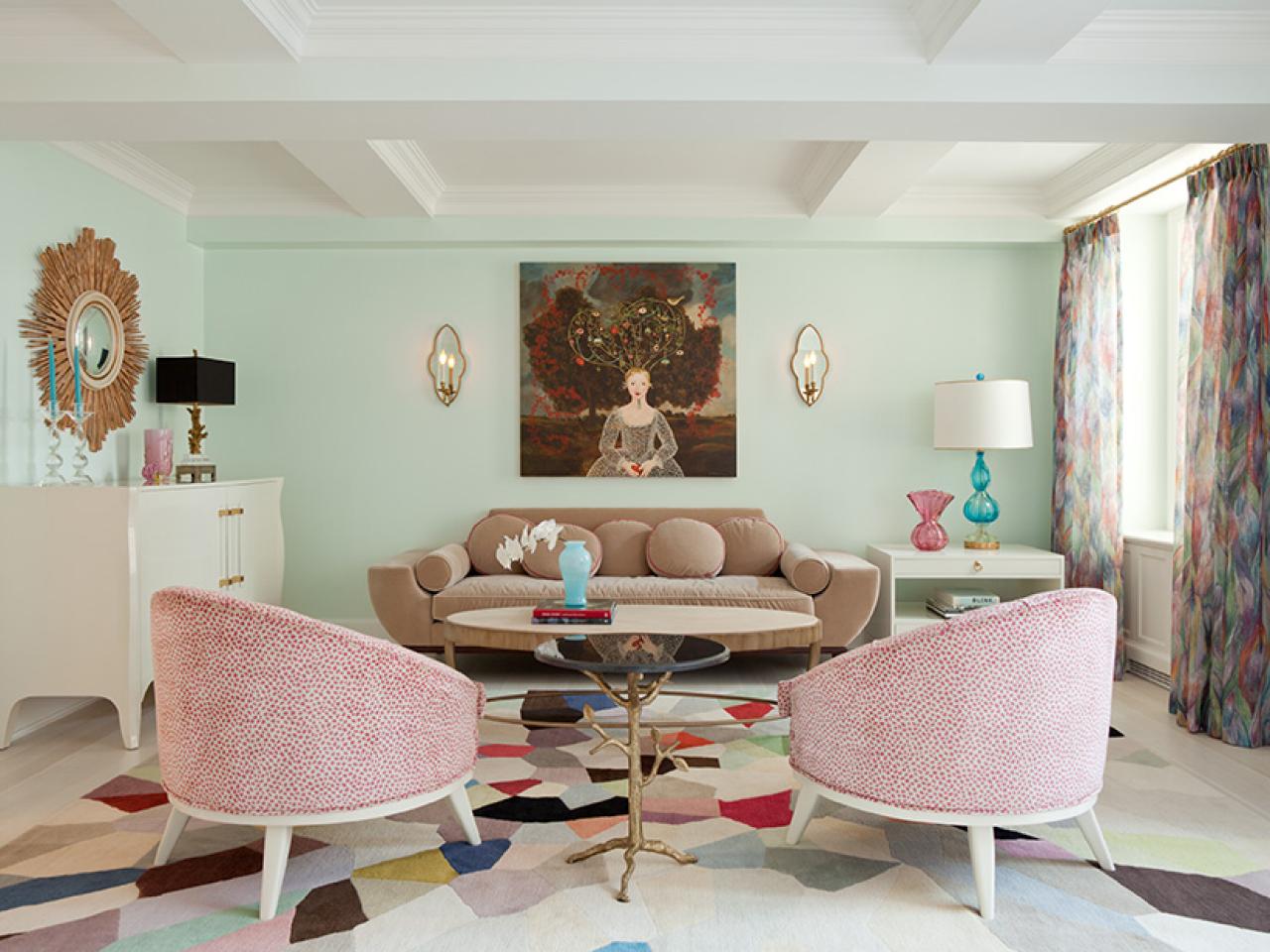 pastel living room set