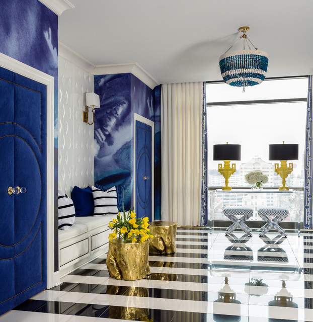 17 Extremely Amazing Interior Designs With Gold Blue
