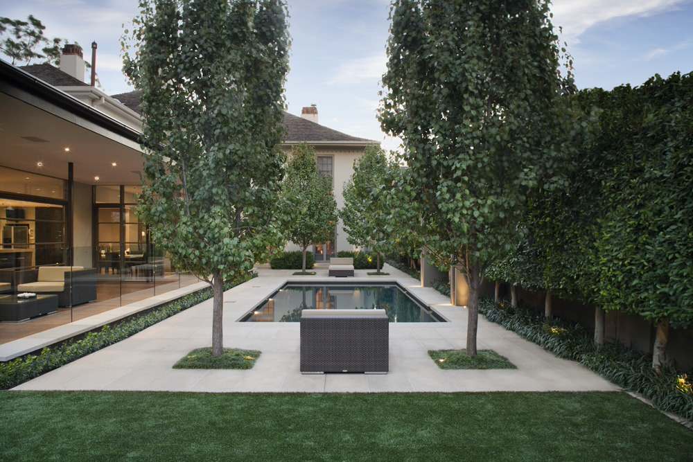 16 delightful modern landscape ideas that will update your for Pool design garden