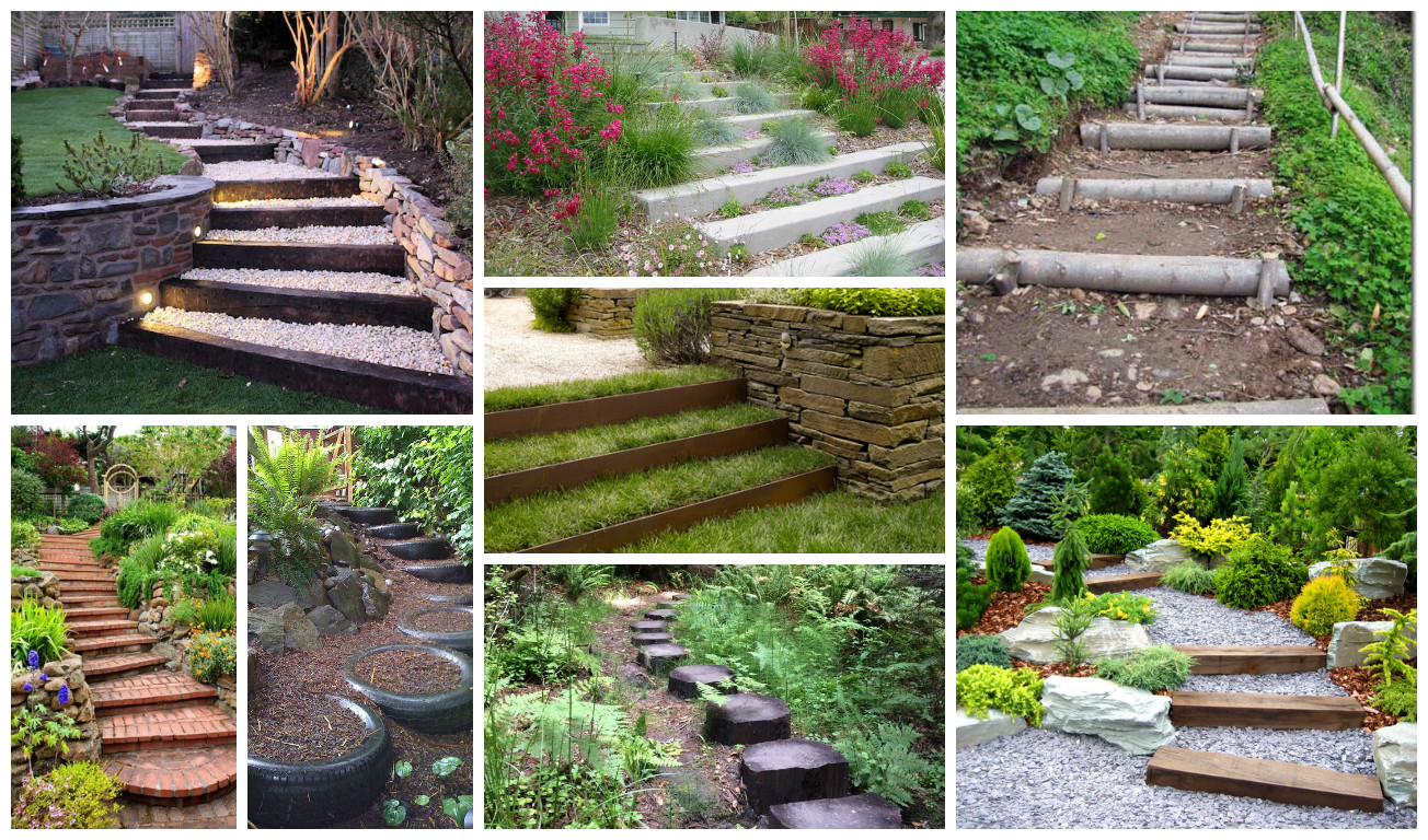 20 Really Interesting Ideas How To Design Stairs In The Garden