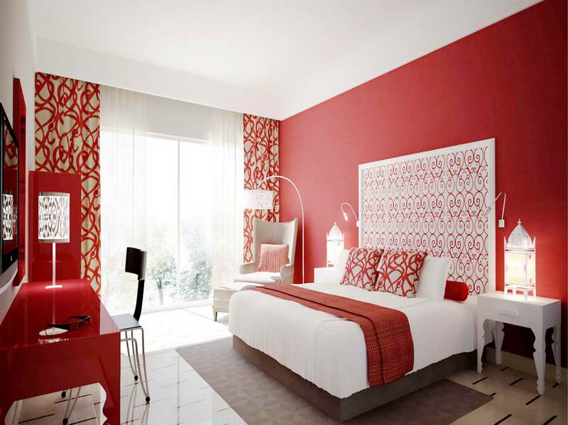 Red Accent Chair Bedroom