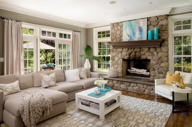 french doors living room