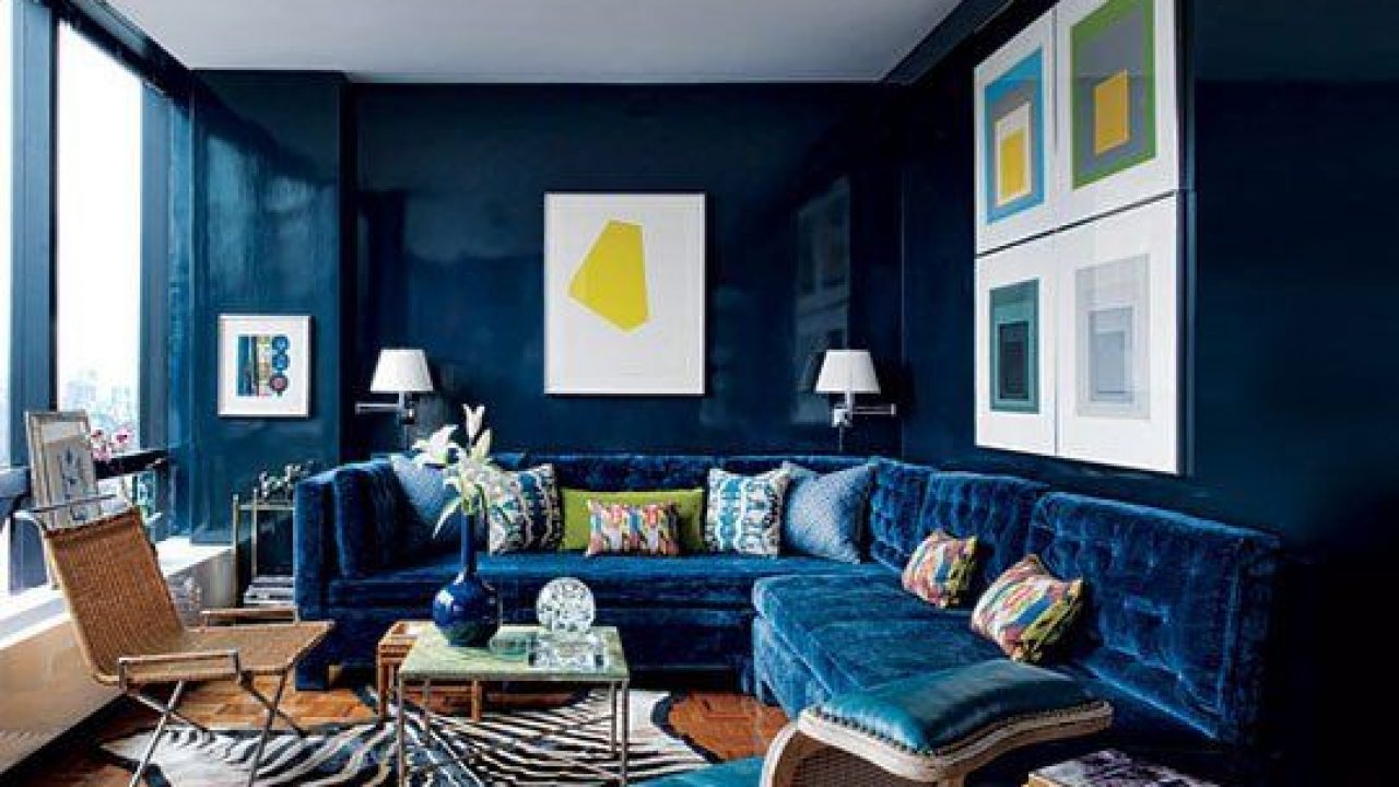 Brilliant Interior Designs With Dark Blue For Dramatic Ambience