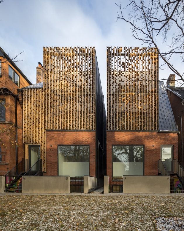 Double Duplex by BatayCsorba Architects in Toronto, Canada