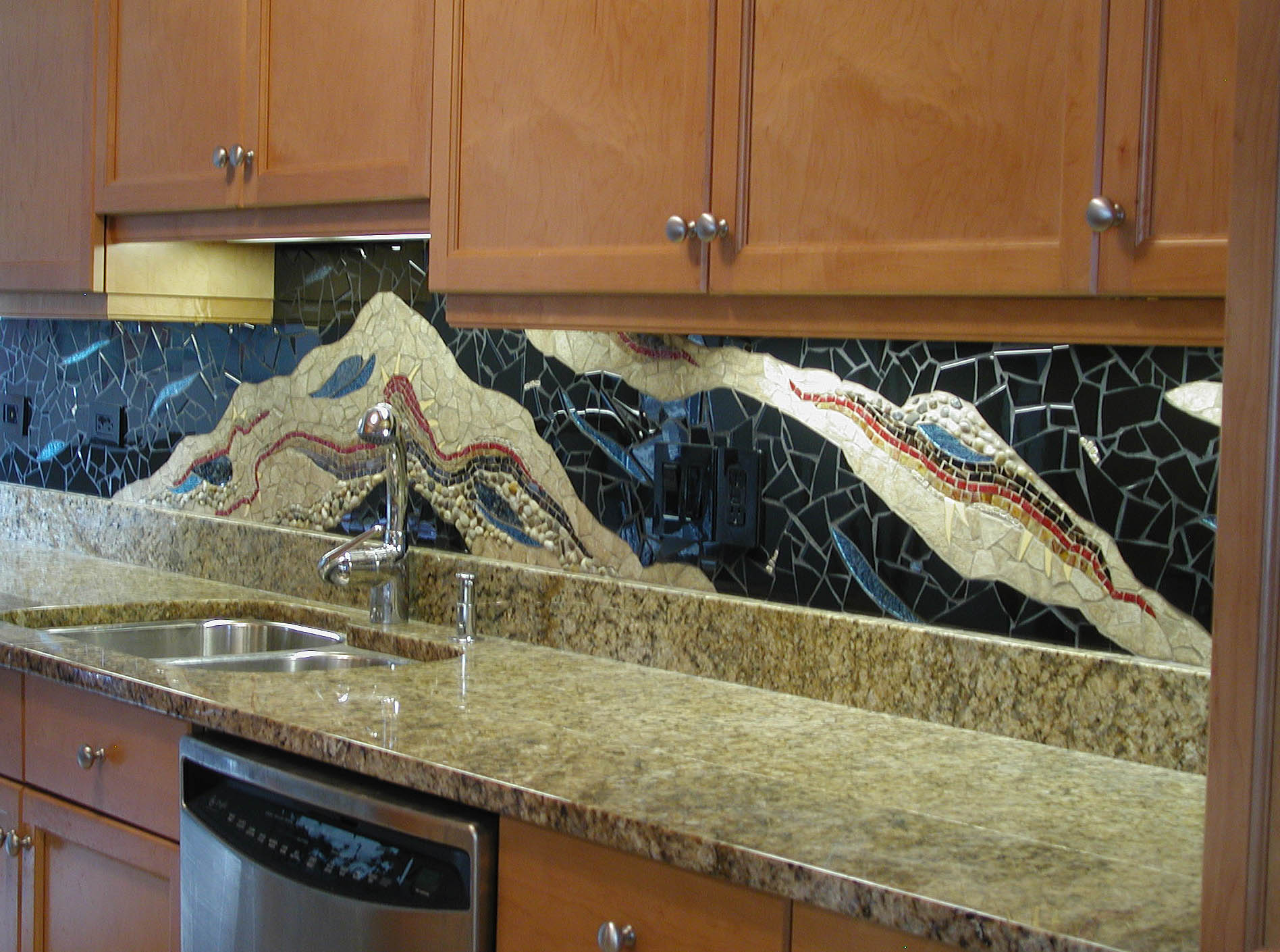 kitchen mosaic backsplash        <h3 class=