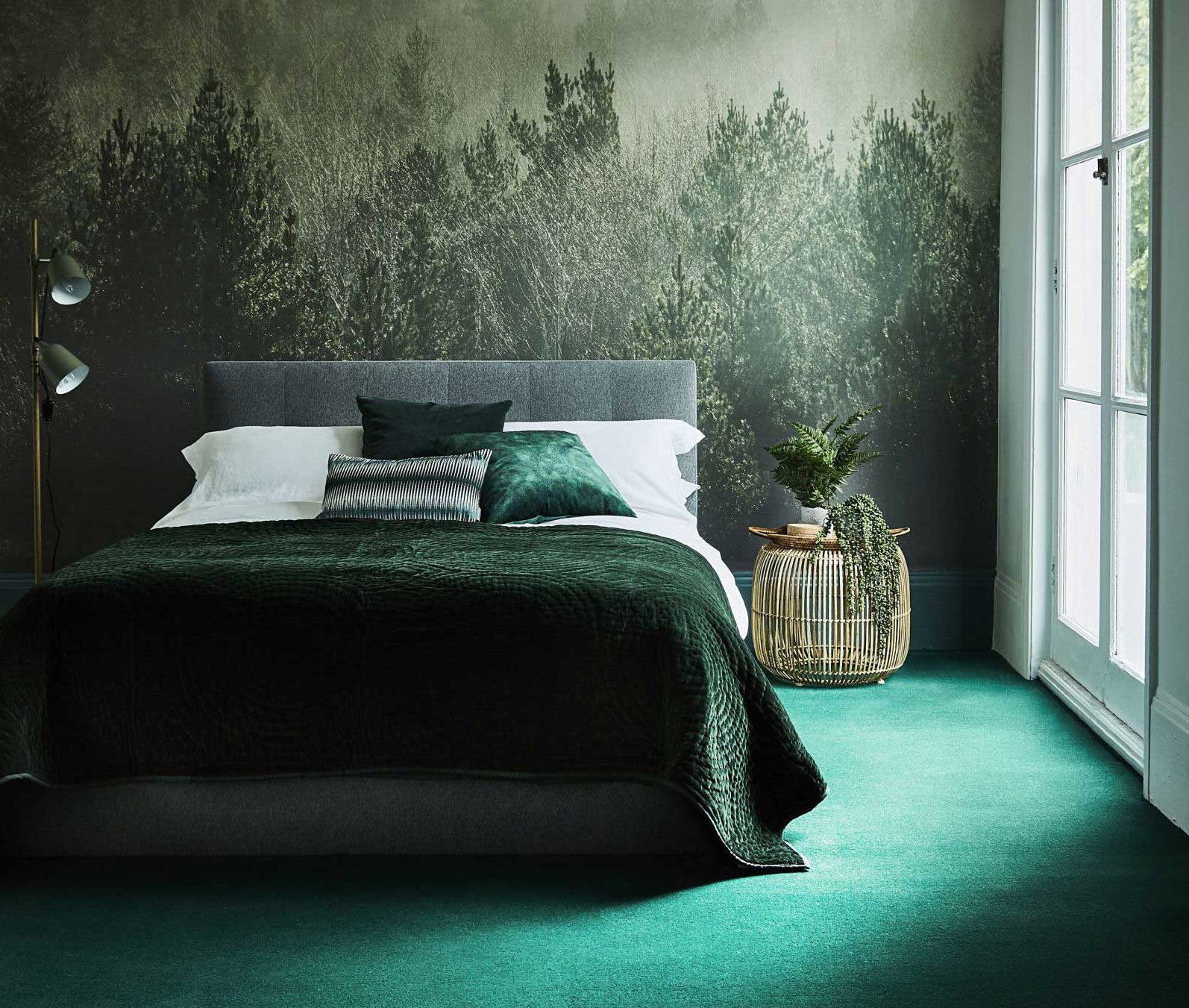 A Bedroom In Green