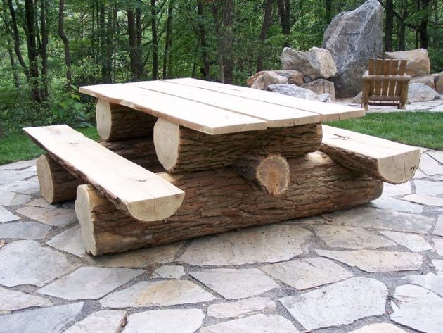 21 Super Easy Wood Log Garden Decorations That You Can Do 