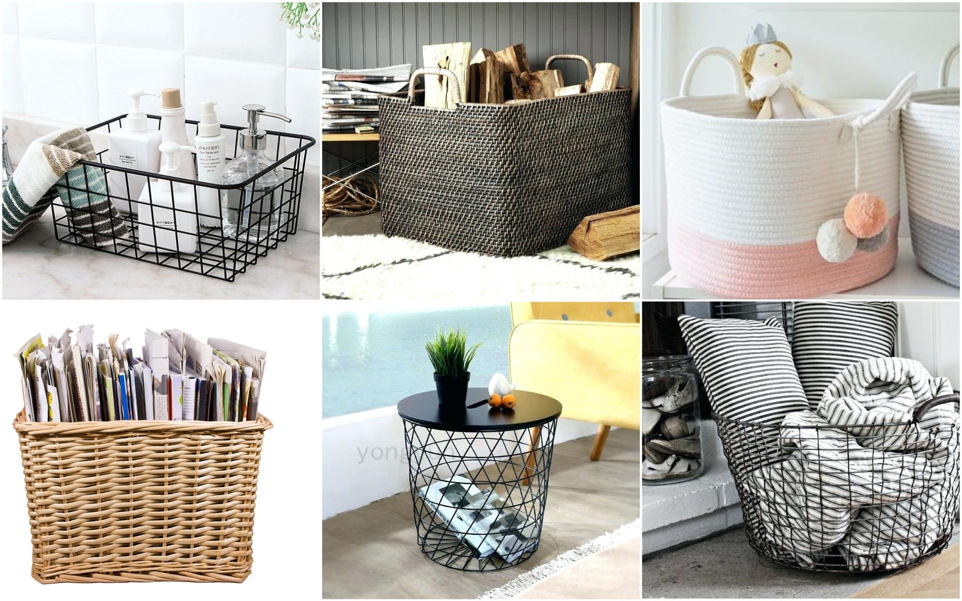 kitchen wall basket storage