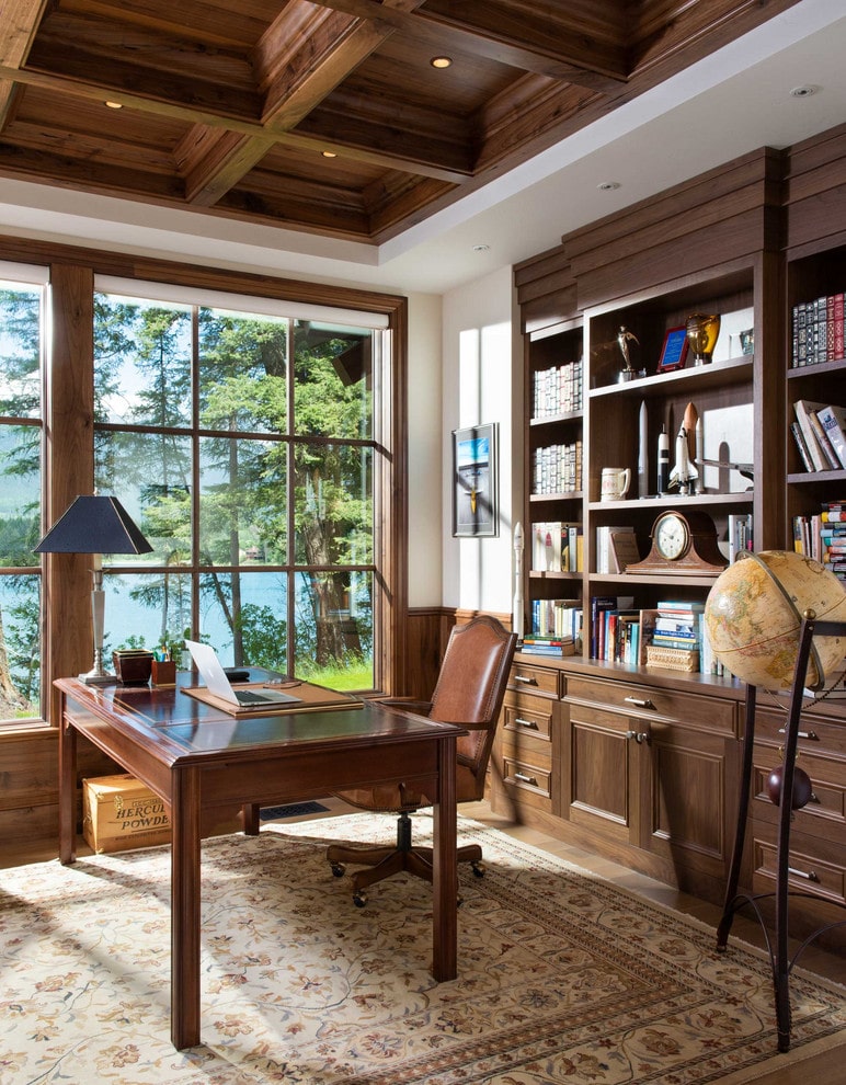 15 Cozy Rustic Home Office Designs You'd Love To Do